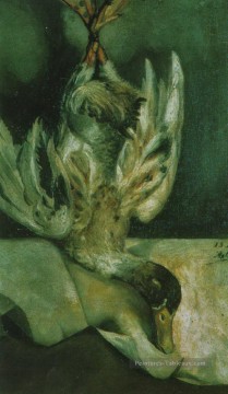 Canard 1918 surréaliste Peinture à l'huile